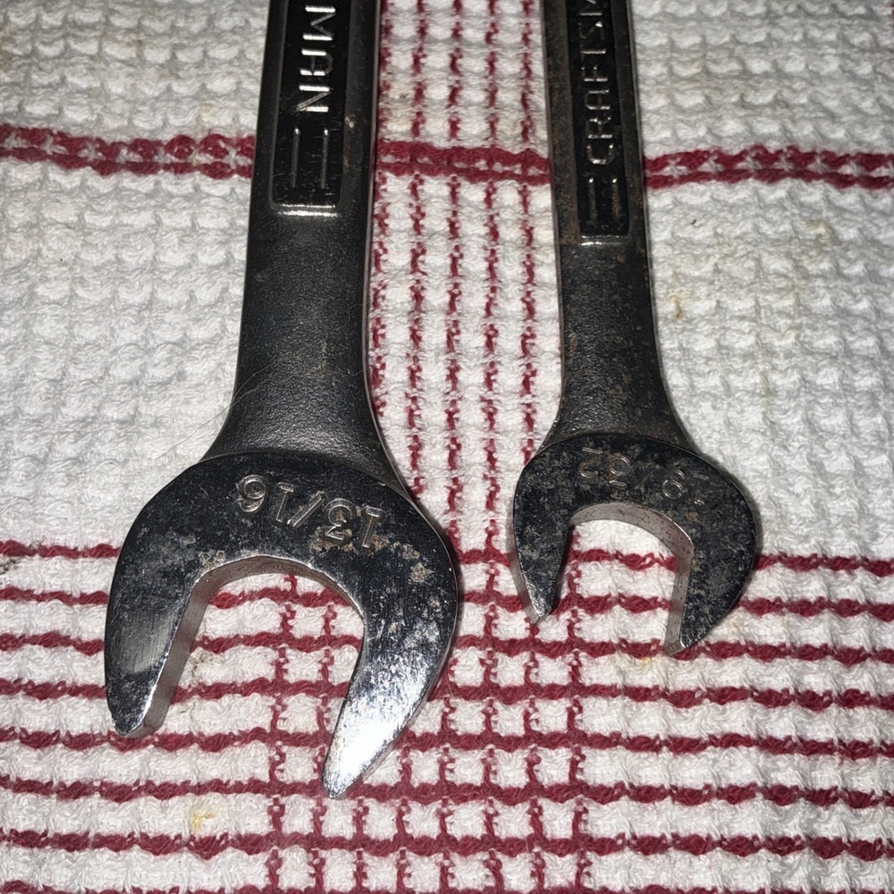Craftsman Double Open Wrenches VV Series 44583,44581 13/16~25/32 & 11/16-19/32 - Picture 3 of 5